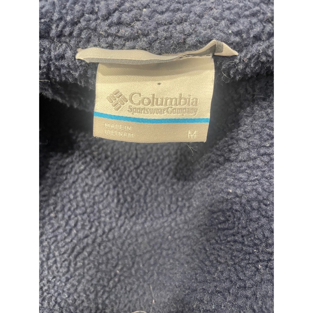 Columbia Womens Navy Sherpa Lined Hooded Parka Jacket XL0628 Blue M outdoors - Picture 4 of 8